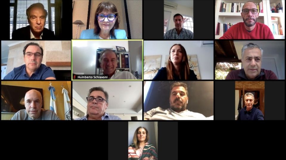 La mesa nacional de Juntos por el Cambio se reunió virtualmente para alinear posiciones y mantener un discurso unificado ante la crisis del coronavirus.