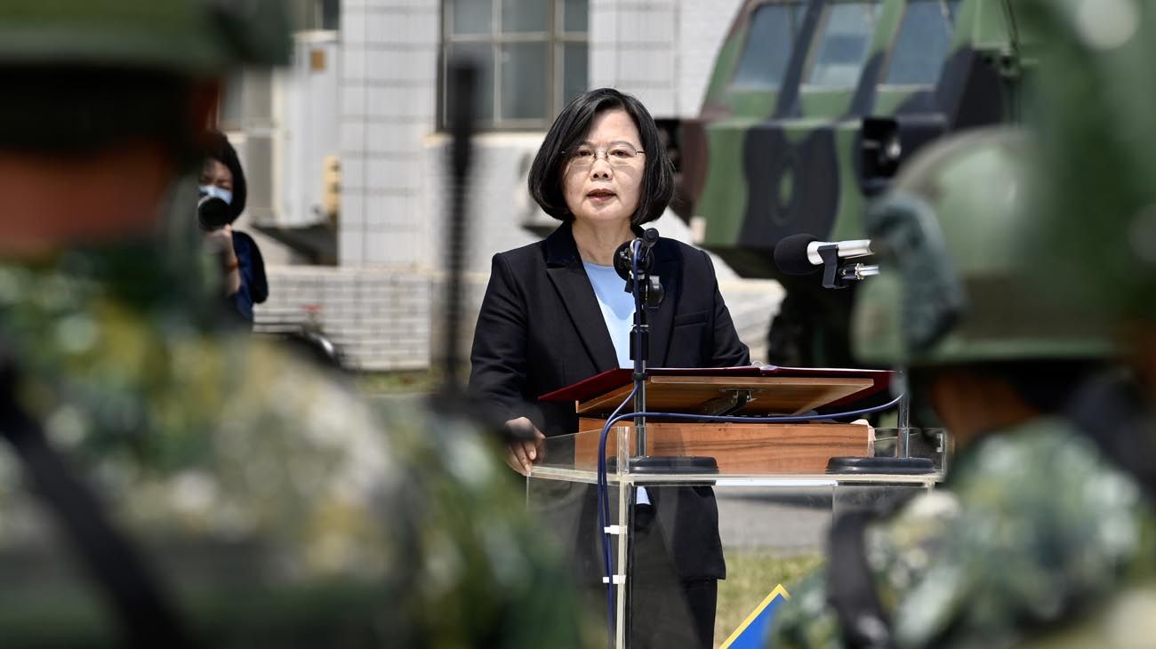 La presidenta de Taiwan Tsai Ing-wen