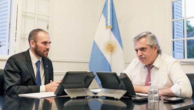 Martín Guzmán y Alberto Fernández