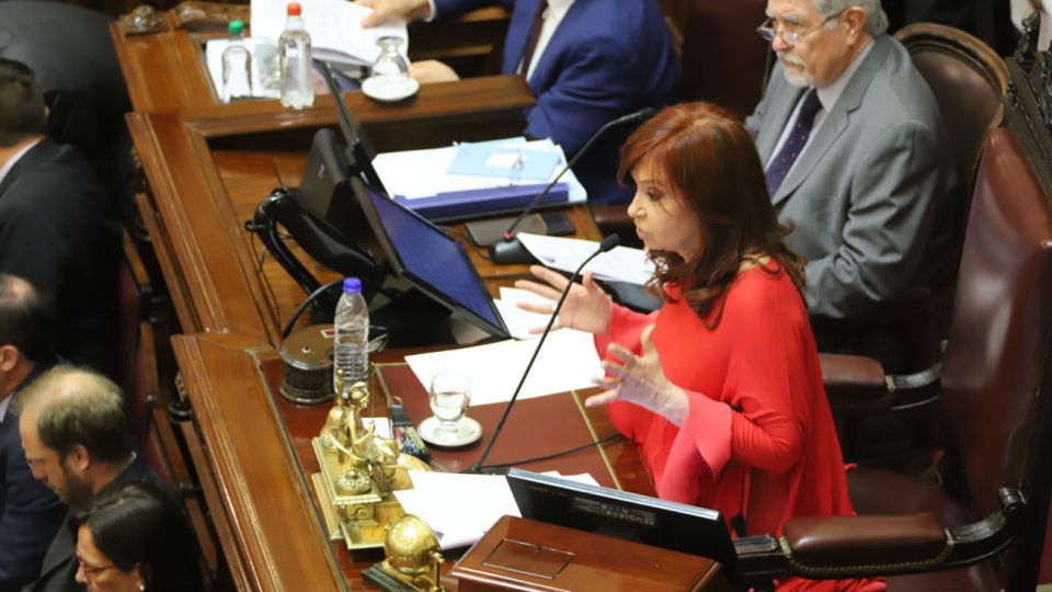 Cristina Fernandez en el Senado