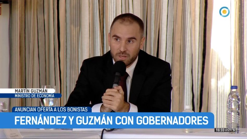 Guzmán, en la previa a la oferta a los bonistas.