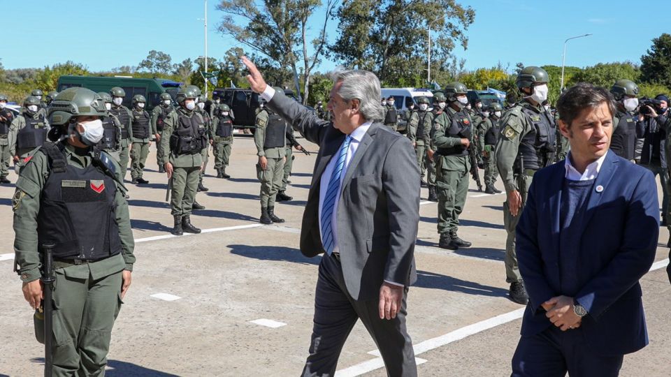 Alberto Fernández y Axel Kicillof.