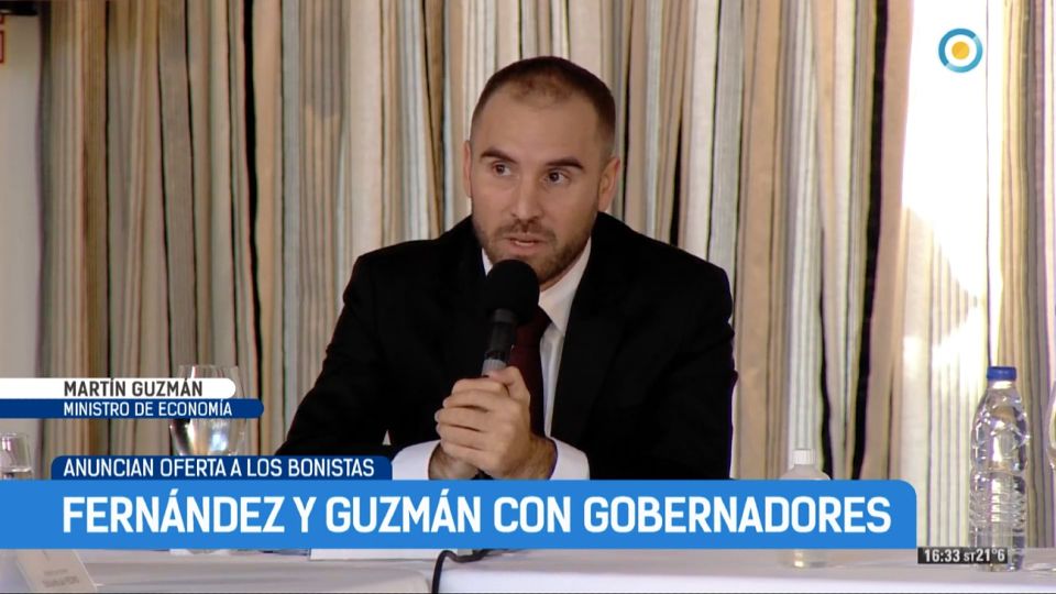 Guzmán, en la previa a la oferta a los bonistas.