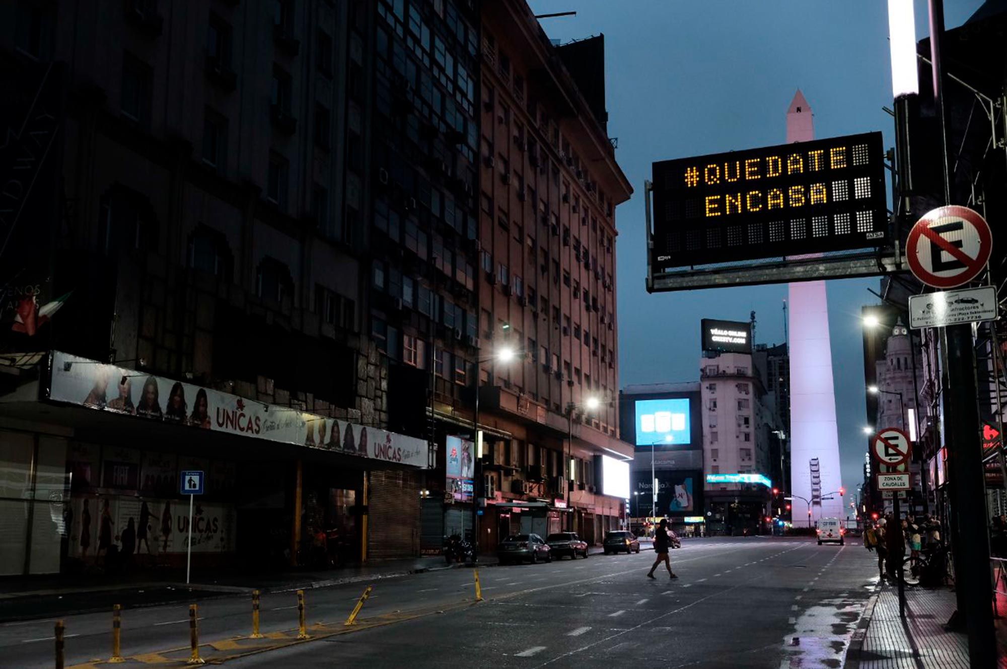 Postales de la Ciudad de Buenos Aires afectada por el Coronavirus.