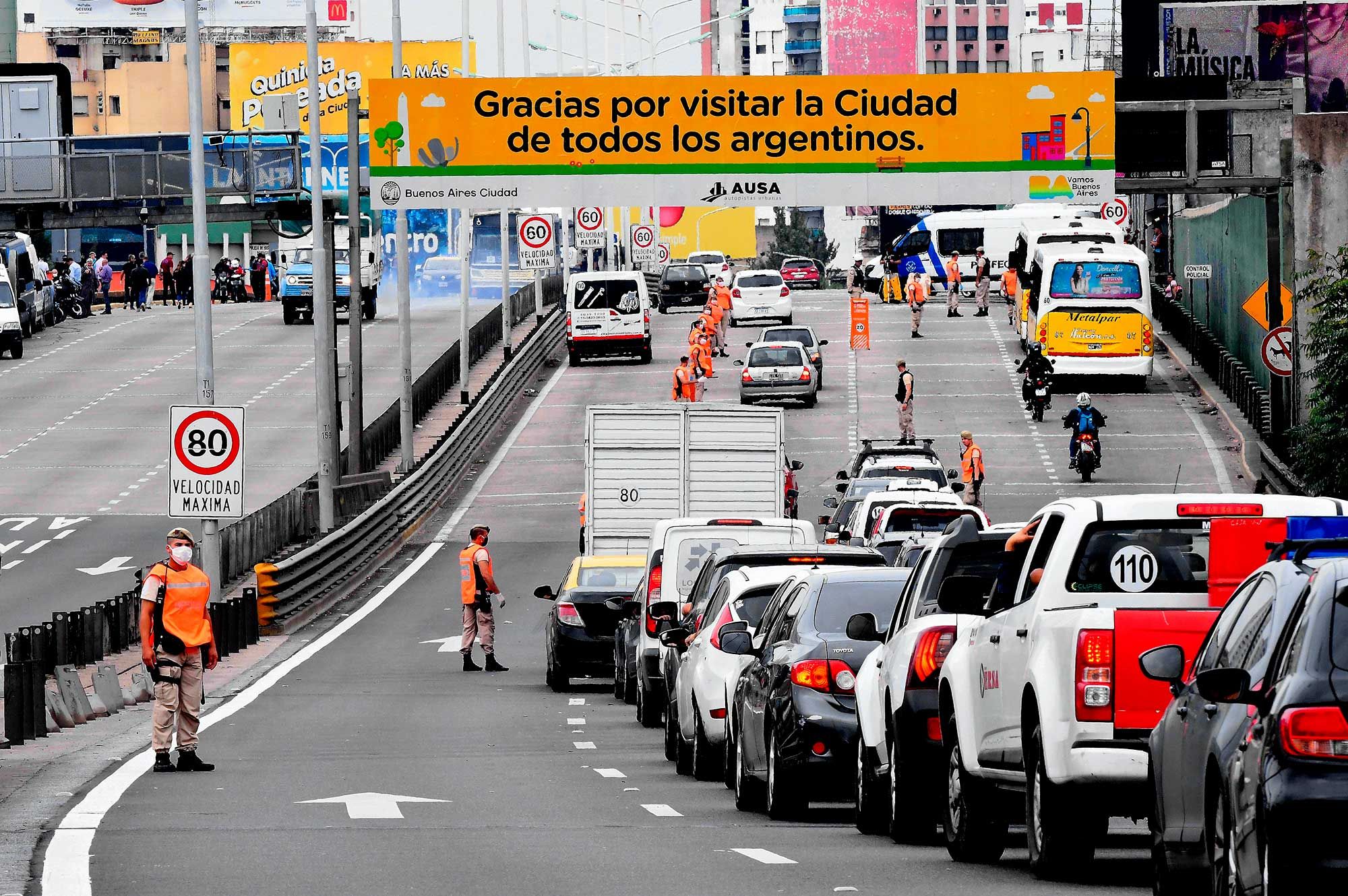 Postales de la Ciudad de Buenos Aires afectada por el Coronavirus.