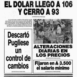 La tapa de Clarín del 26 de abril de 1989. | Foto:Cedoc