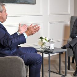 President Alberto Fernández sat down with Perfil's Jorge Fontevecchia for a two-hour interview at the Olivos presidential residence.
