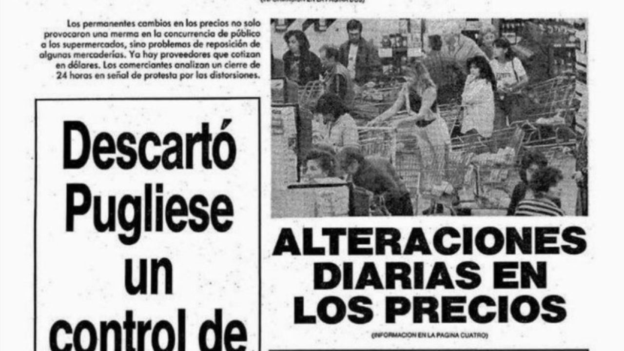 La tapa de Clarín del 26 de abril de 1989. | Foto:Cedoc