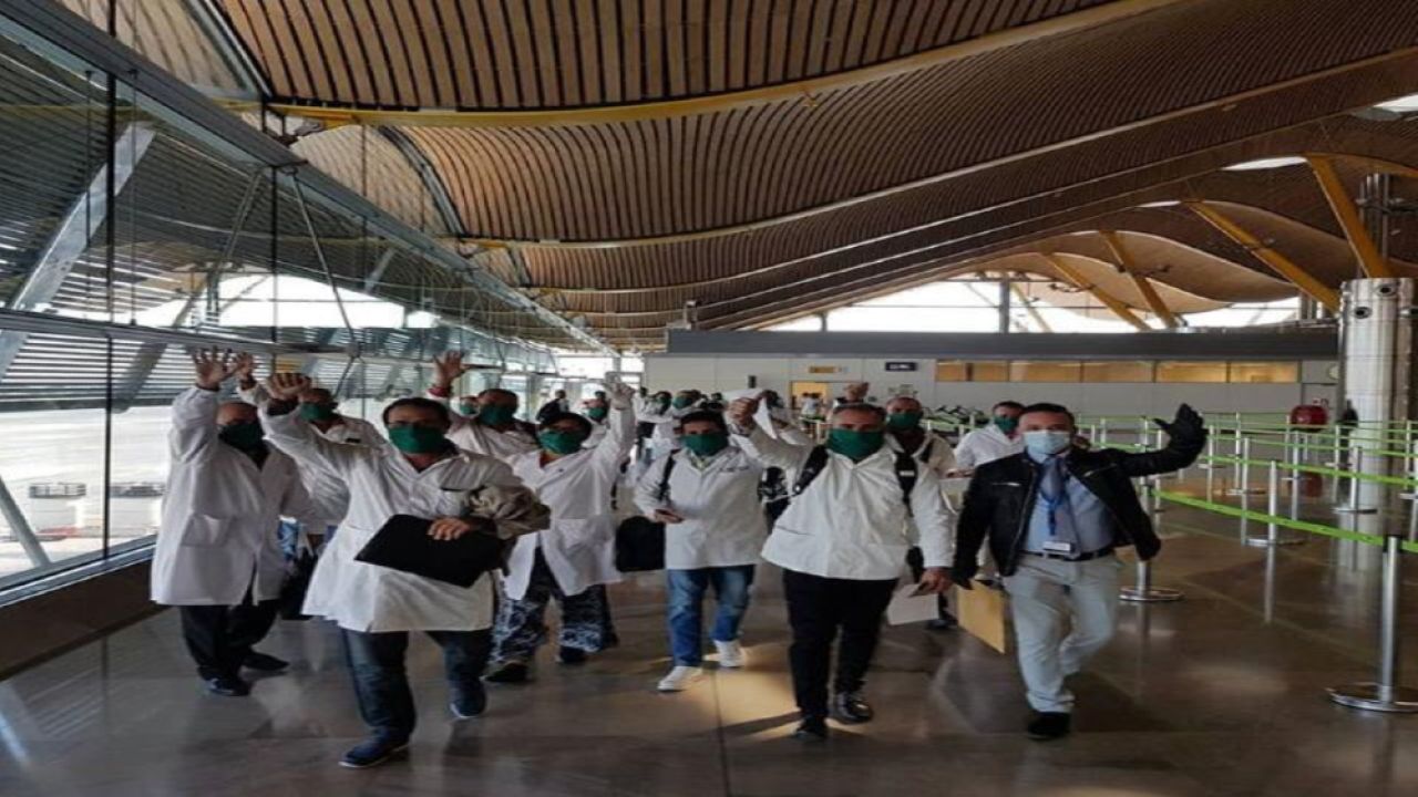 Médicos cubanos en España para enfrentar al coronavirus | Foto:Cedoc