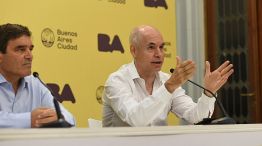 El jefe de Gobierno porteño, Horacio Rodríguez Larreta, y el ministro de Salud, Fernán Quirós