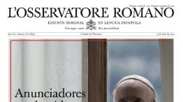 Portada de la última edición del Osservatore Romano.