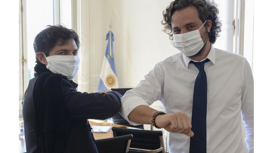 Cafiero y Kicillof reunidos en Casa Rosada 20200417