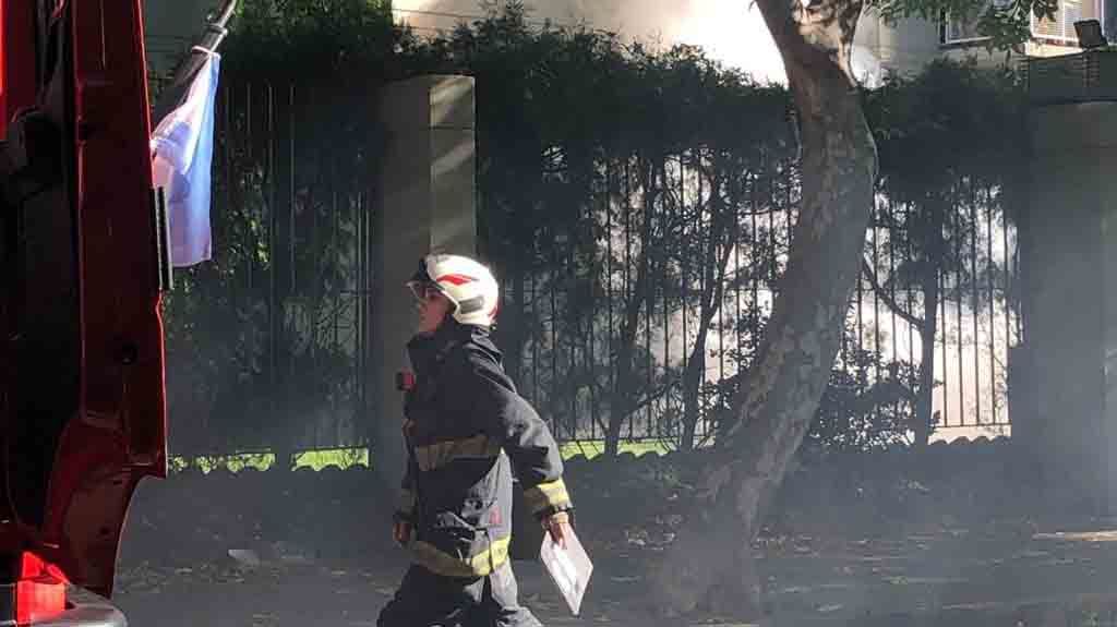 Incendio en una torre de Abasto