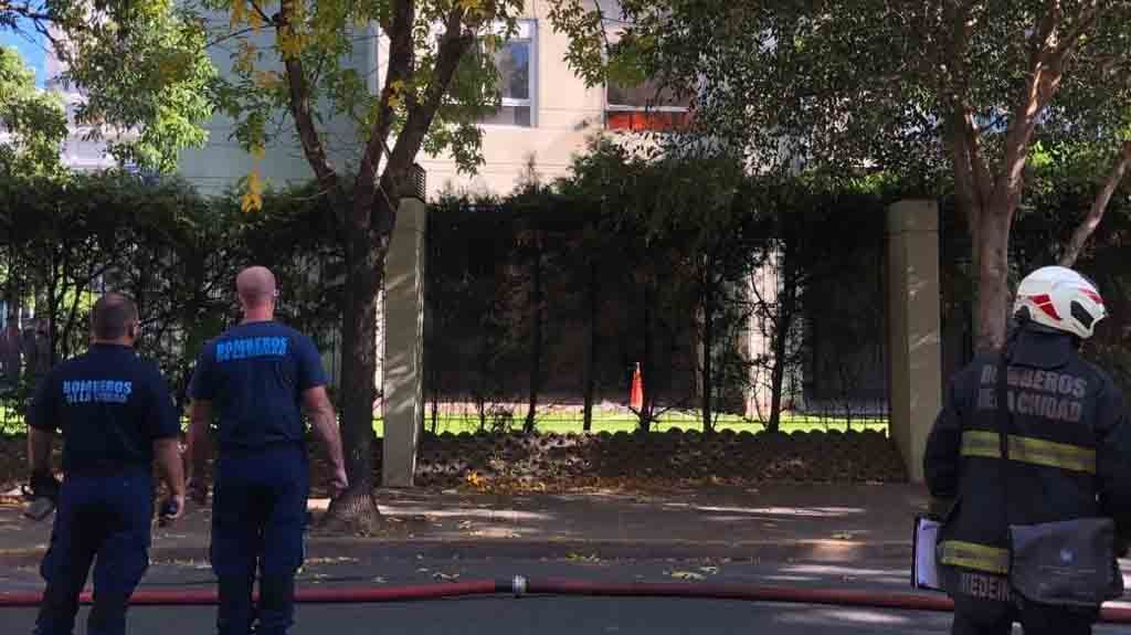 Incendio en una torre de Abasto