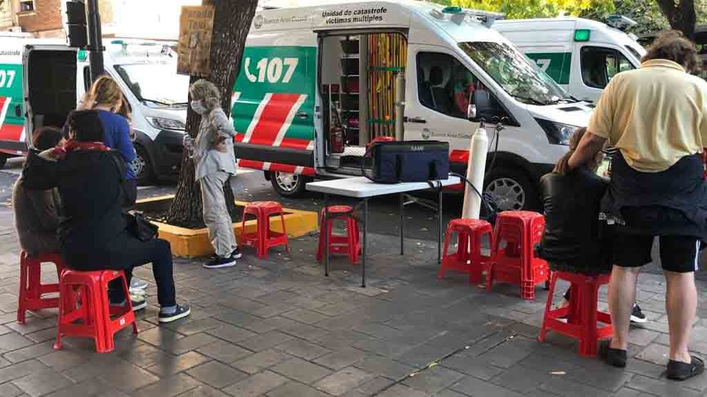 Incendio en una torre de Abasto