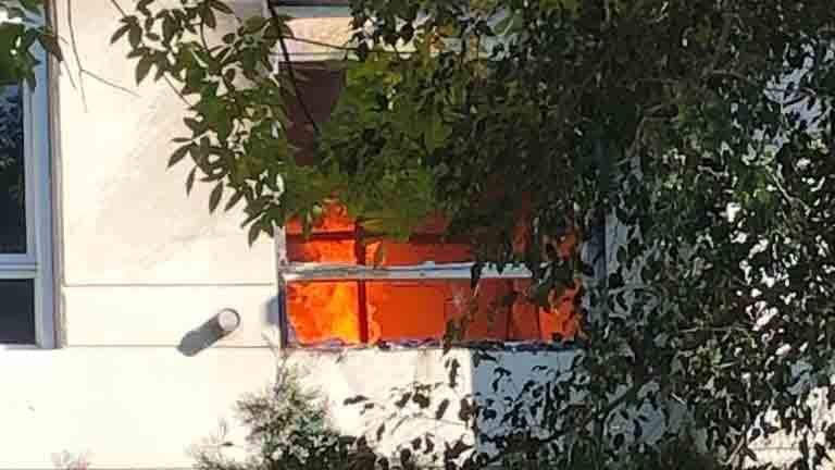 Incendio en una torre de Abasto