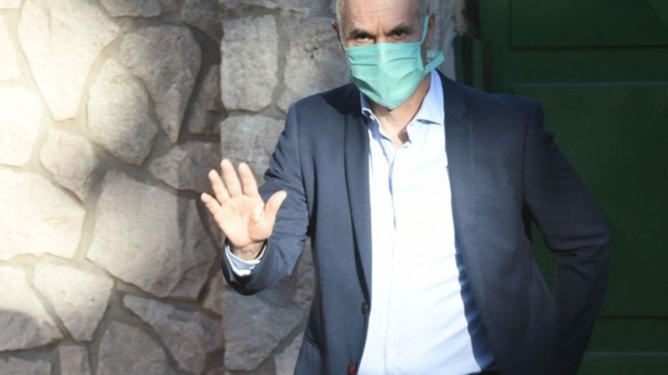 Rodríguez Larreta con barbijo