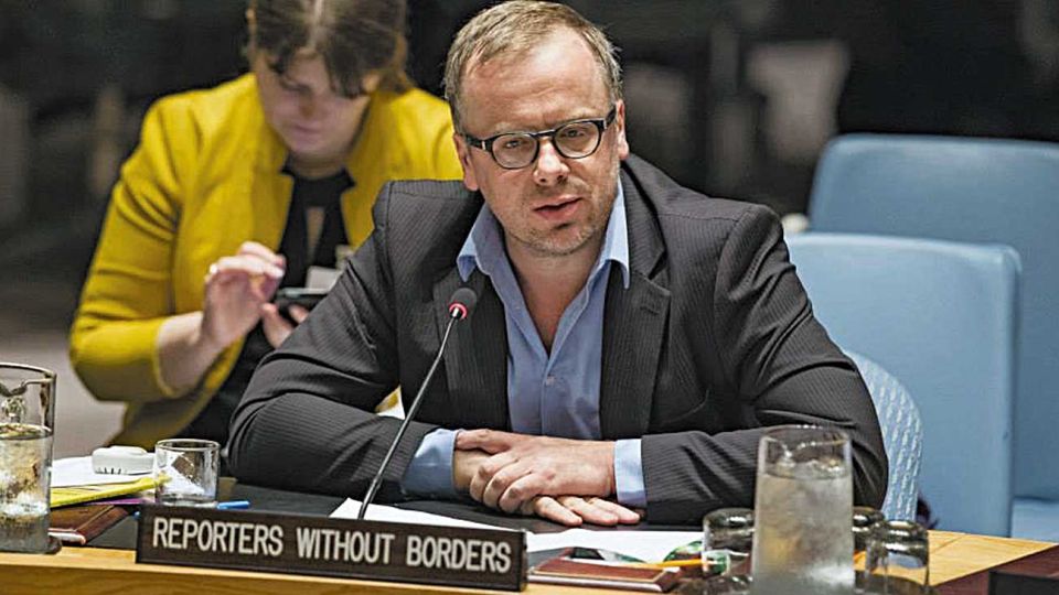 Christophe Deloire. Advertencias y reclamo de Reporteros sin Fronteras a la ONU.