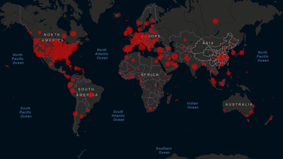 América Latina superó los 100.000 contagios el 19 de abril de 2020.
