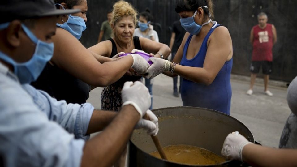 Olla popular en medio de la pandemia.