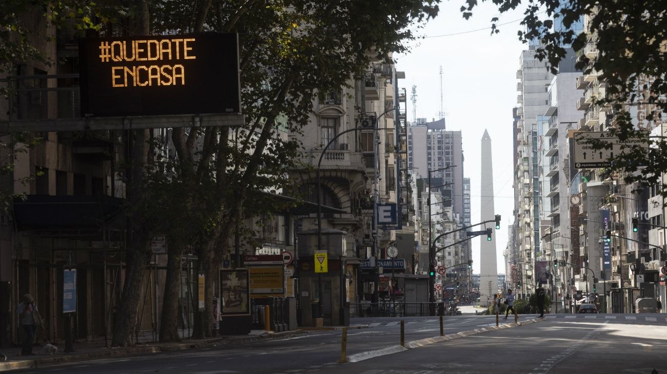 Ciudad de Buenos Aires, bajo aislamiento social.