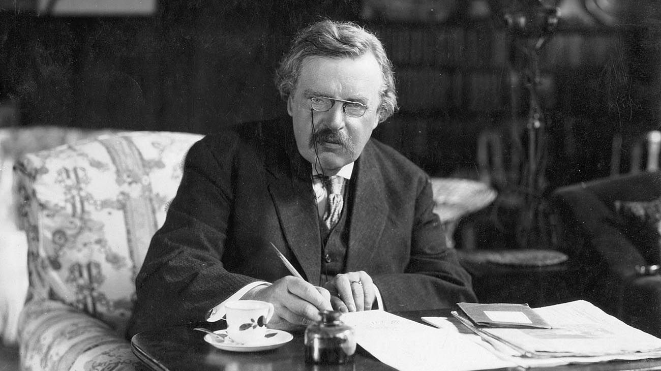 G. K. Chesterton (Londres, 1874 - Beaconsfield, 1936).