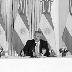 Cristina Fernández, Alberto Fernández y Horacio Rodríguez Larreta