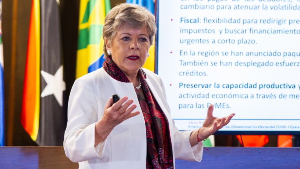 Bárcena presentó los pronósticos para la región, con impacto del Covid-19.