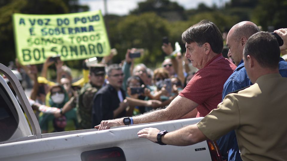 BRASIL. Bolsonaro usó las manifestaciones como forma de buscar apoyo.
