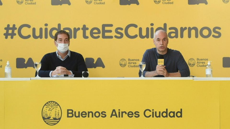Horacio Rodríguez Larreta y Diego Santilli.