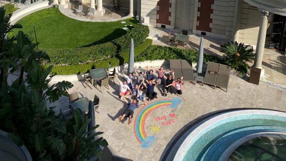 Juan Gaffuri chef del four seasons que está pasando la cuarentena con su familia en el hotel.