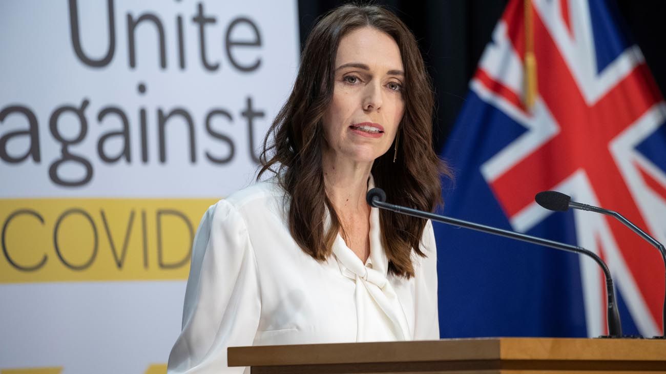 La primer ministro de Nueva Zelanda  Jacinda Ardern