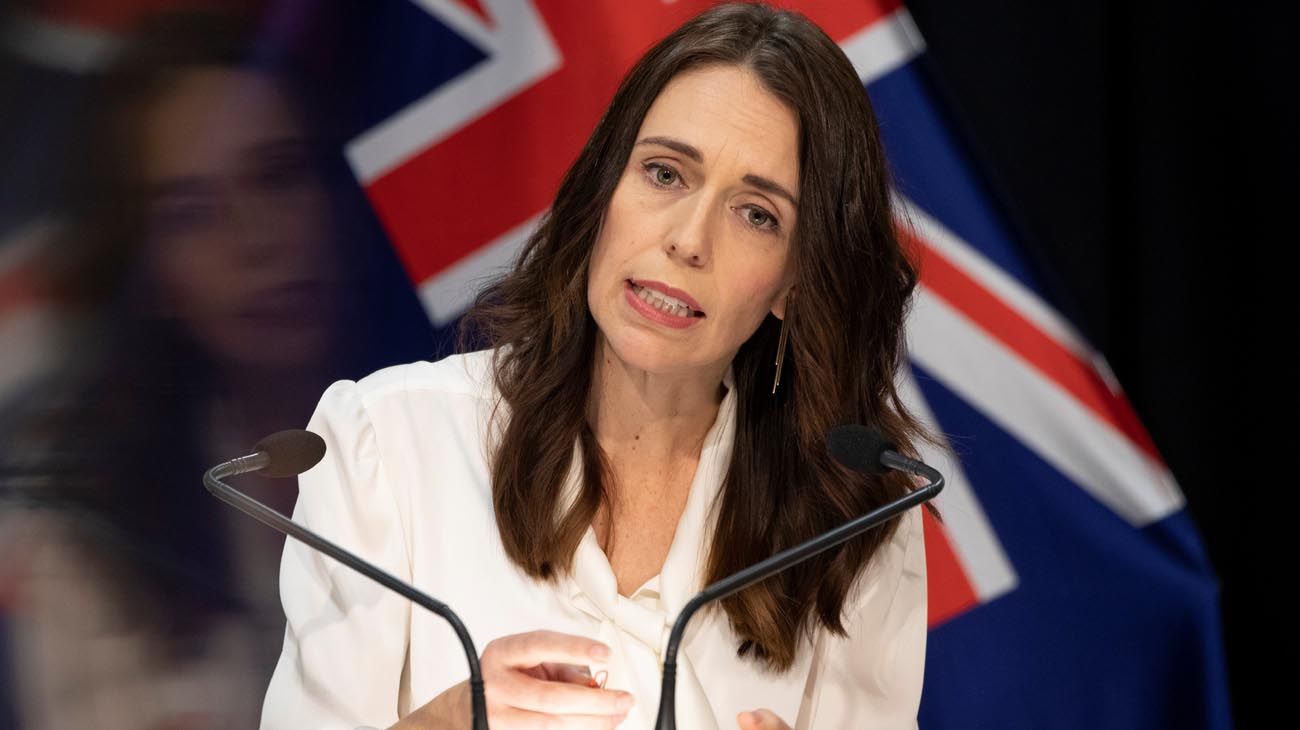 La primer ministro de Nueva Zelanda  Jacinda Ardern