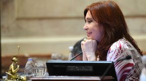 La vicepresidenta Cristina Fernández de Kirchner