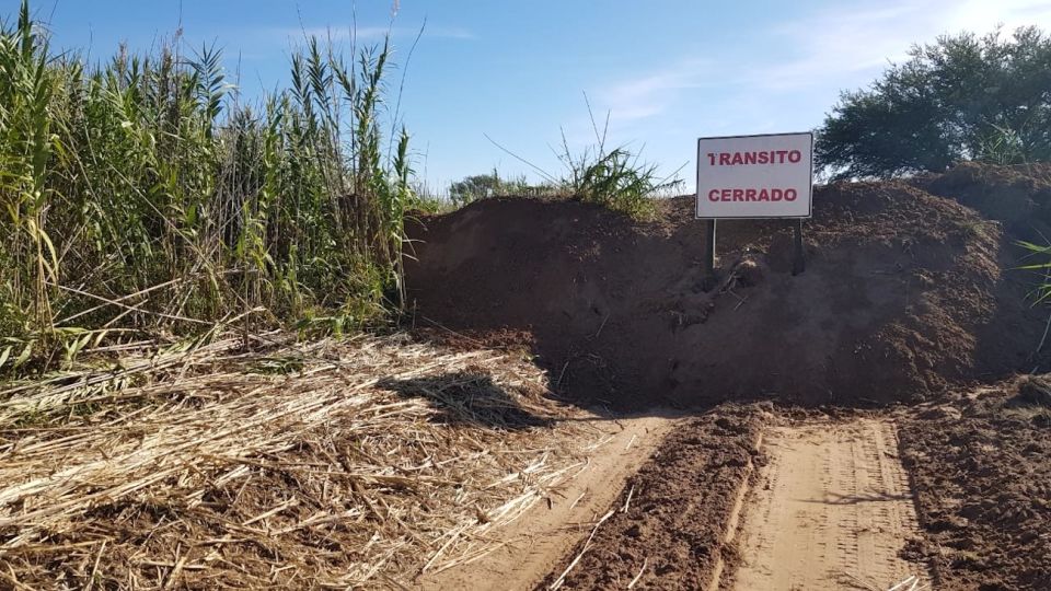 Caminos bloqueados en San Luis