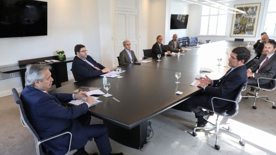 El presidente Alberto Fernández recibió a representantes de la industria farmacéutica.