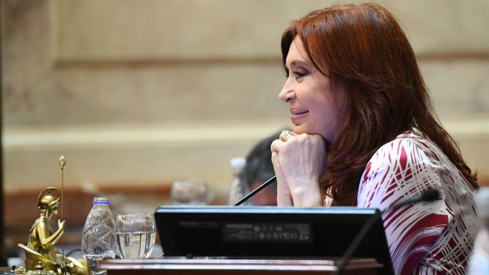 La vicepresidenta Cristina Fernández de Kirchner.