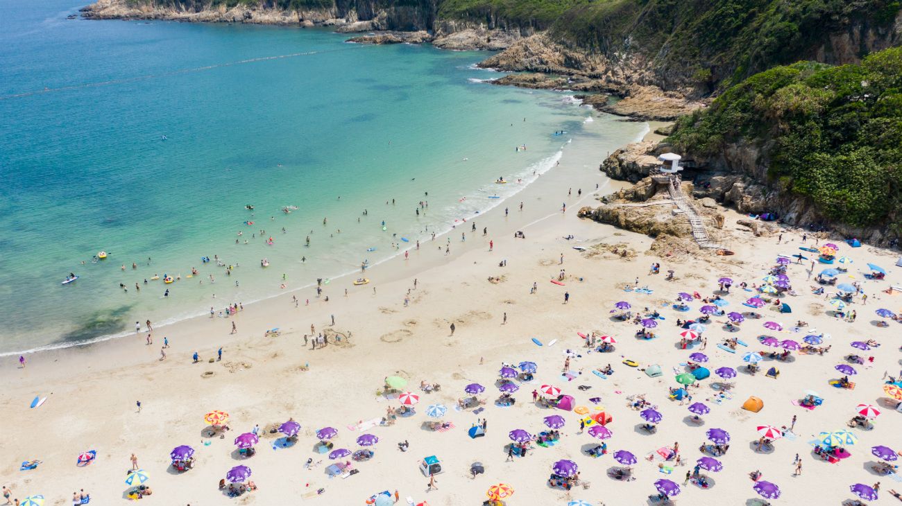 Playa en Hong Kong, China