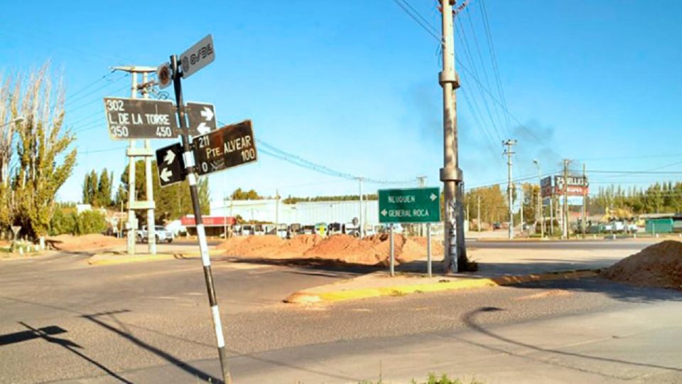 Acceso a la ciudad de Cipolletti, bloqueado.