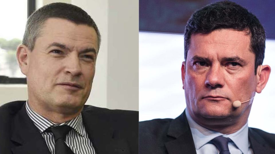 Sergio Moro con Mauricio Veleixo, Jefe de la Policía Federal de Brasil