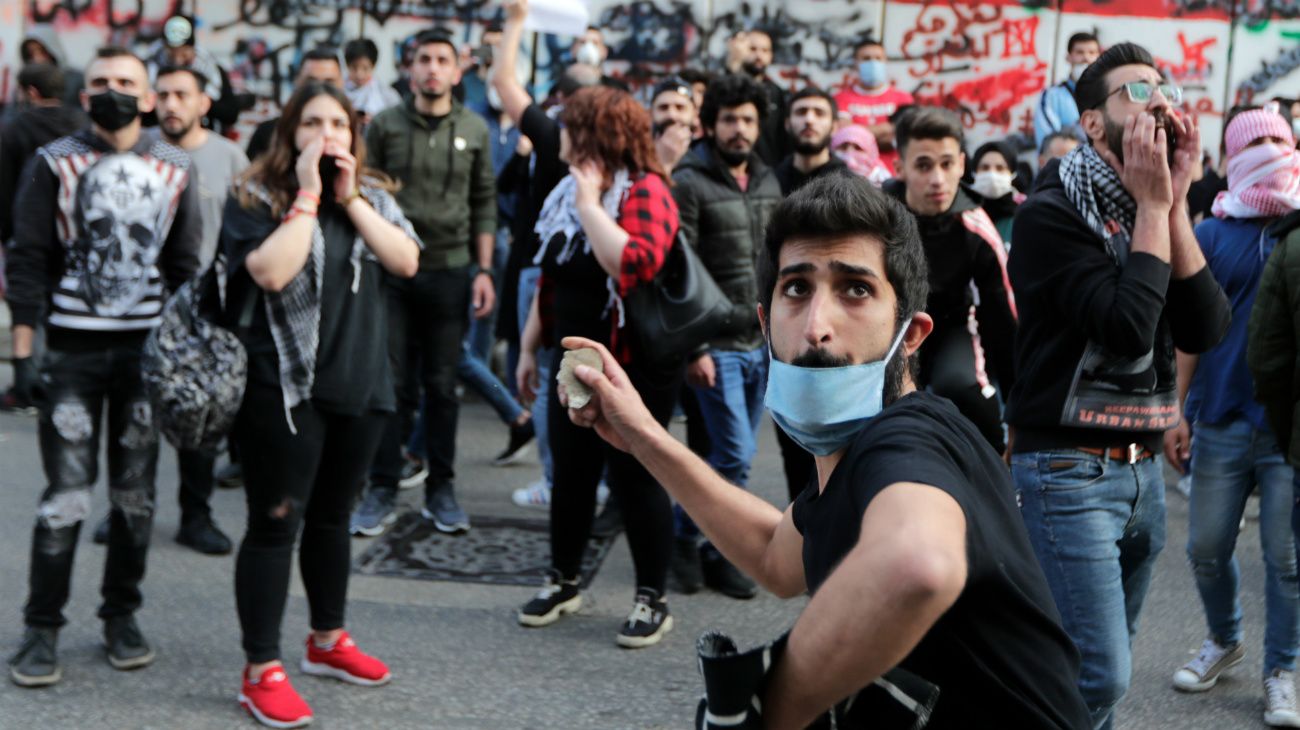 Caos financiero y protestas en Beirut, Líbano durante la pandemia