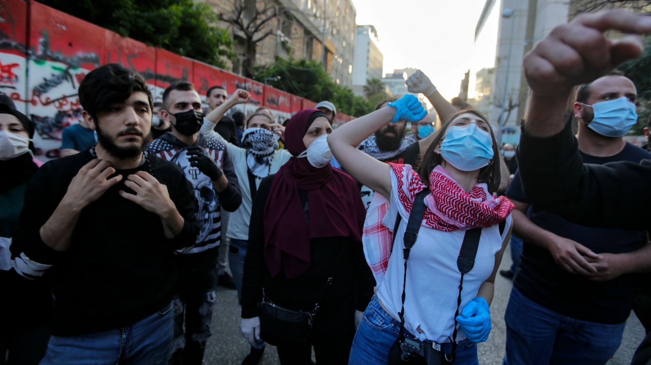 Caos financiero y protestas en Beirut, Líbano durante la pandemia