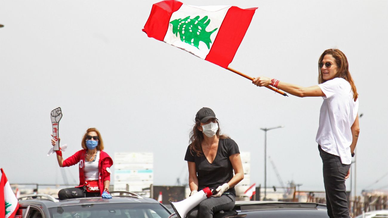 Caos financiero y protestas en Beirut, Líbano durante la pandemia