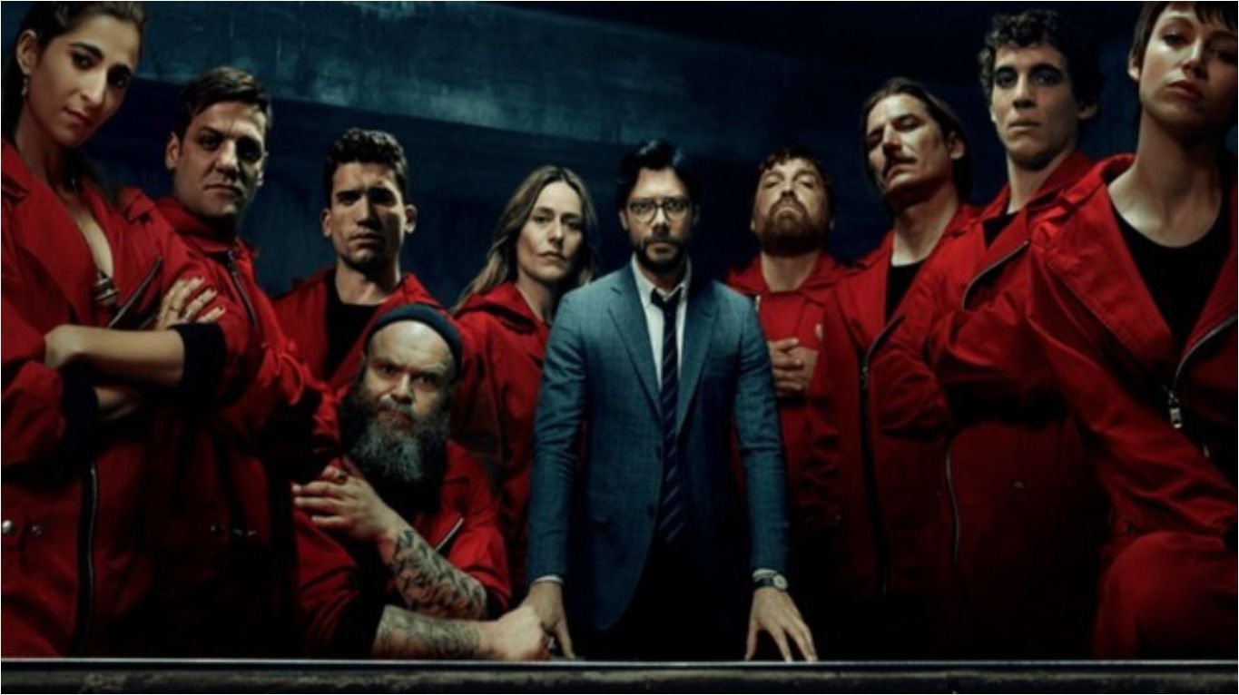 El elenco de La Casa de Papel.