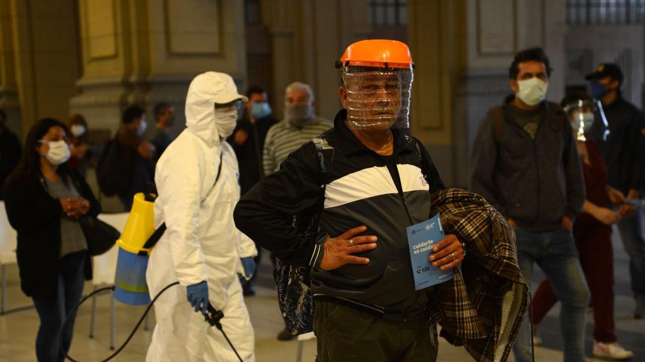 Test rápidos de Coronavirus en Constitución a voluntarios.