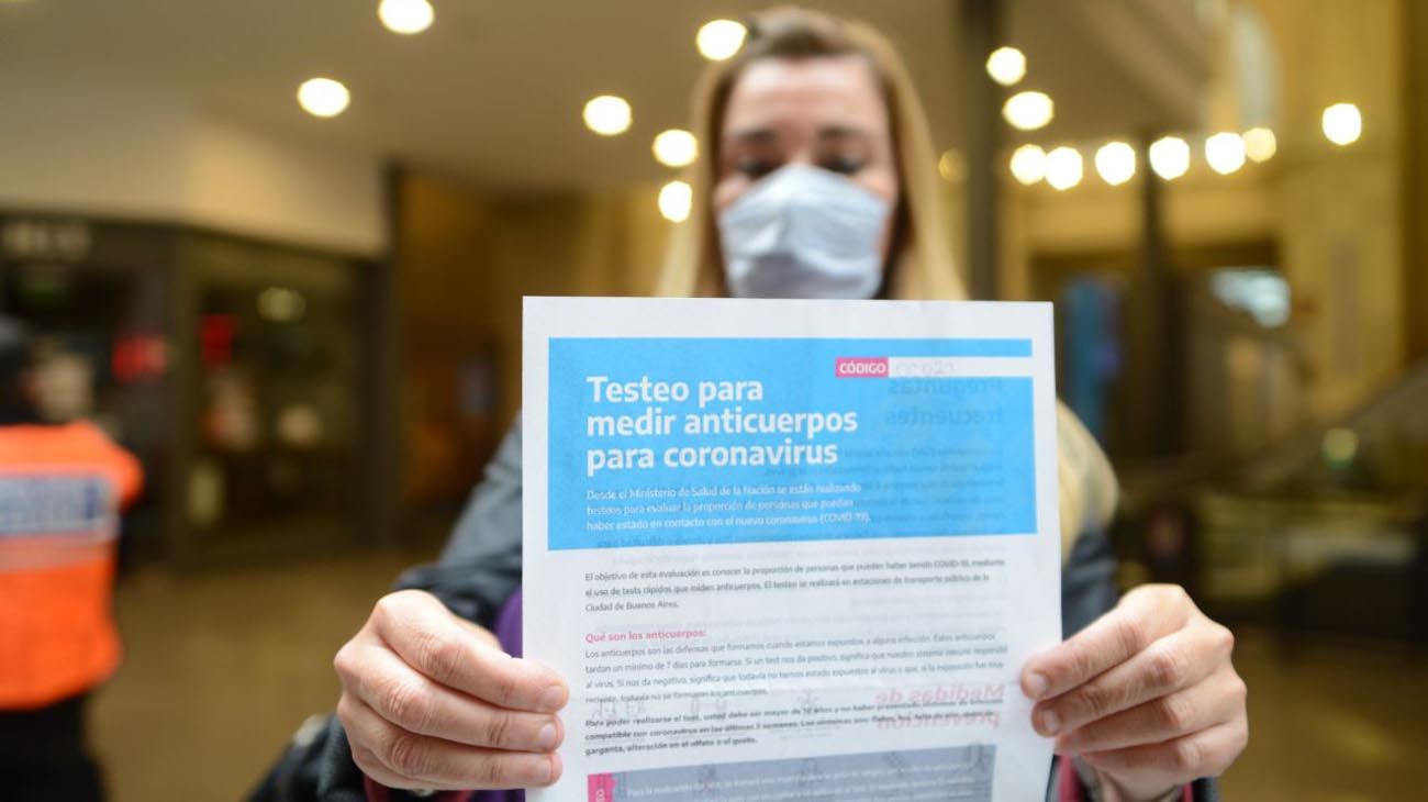 Test rápidos de Coronavirus en Constitución a voluntarios.