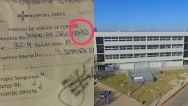 Le pusieron Covid a un bebé