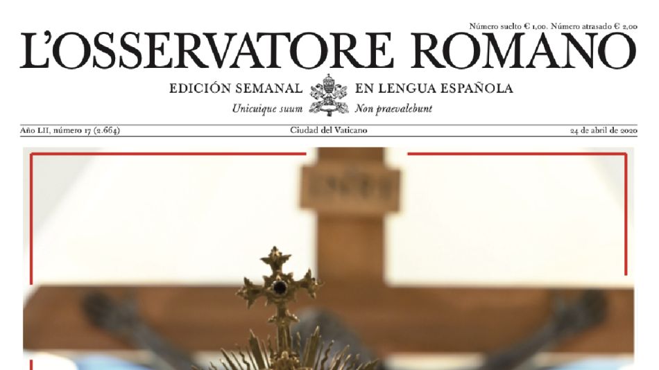 Nueva edición del Osservatore Romano.
