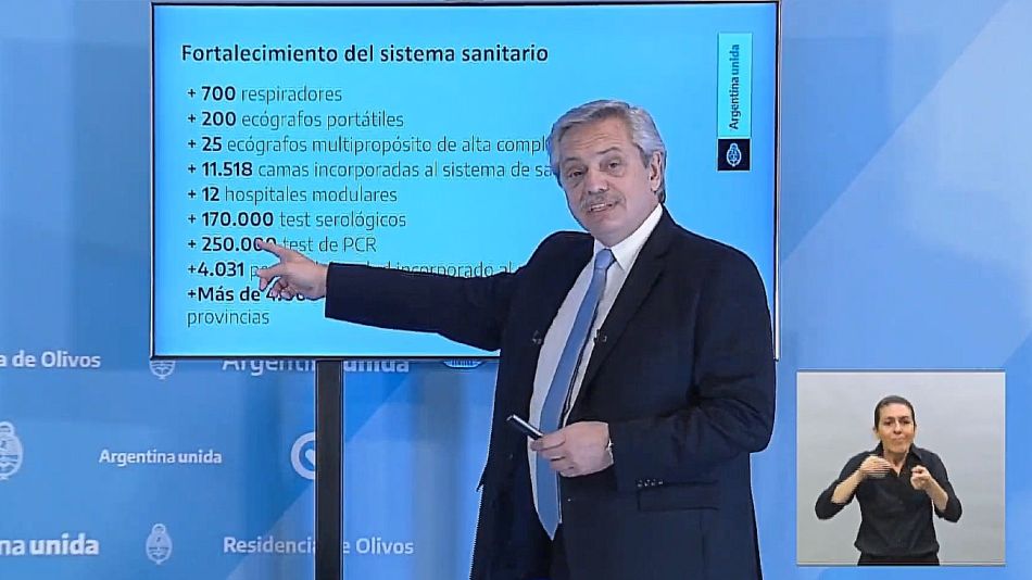 El presidente Alberto Fernández
