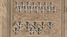 Cementerio de aviones ubicado en Arizona, EE.UU.